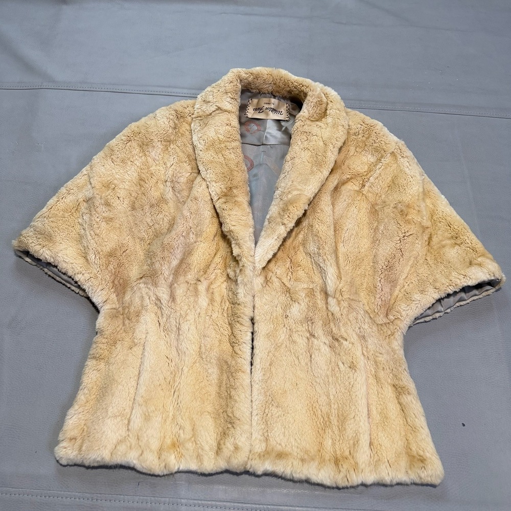 VTG Whittens Fur Women Real‎ Fur Overcoat Jacket Preppy Quite Luxury Old Money